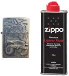  Bricheta Tip Zippo, 3d Relief, Metalica, King Of 4wd Si Lichid Zippo 125 Ml M2 (DLMGG-323) Bricheta