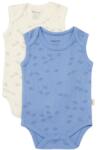 BabyCosy Set 2 body-uri fara maneci Printed, BabyCosy, 50% modal+50% bumbac, Ecru/Lavanda (Marime: 12-18 Luni) (BC-CSYM11115-12)