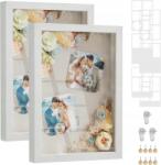 SONGMICS Képkeret több képhez Songmics 26 x 36, 5 cm A4 2 db-os szett fehér (RPF019W02)