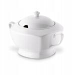 Tadar Elegáns porcelán leveses váza 2, 5l fehér (13444972)