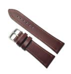 Curea de ceas Handmade din piele naturala, culoare Castanie - 28mm (WZ1003)
