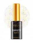 Yoshi Topfetti Clear Hibrid körömlakk 10 ml (1232131231)