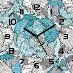 Coloray Csendes óra üvegen Virágos kompozíció 30x30 cm (pl-zsk-30x30-TD-184)