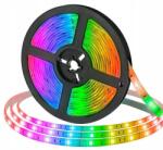 Auto Gamma Led Szalag Színes Rgb 5M Vízálló Otthoni Kert IP65 Távirányító Mellékelve (TAŚMA LED RGB 5m Ledy 5050 Listwa 230v 12v)