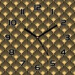 Coloray Üveg falióra Art deco textúra 30x30 cm (pl-zsk-30x30-TD-119)
