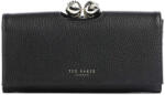 TED BAKER Portofel Roosali Rose Detail Leather Large Bobble 283900 black