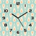 Coloray Csendes üveg falióra a szobába Retro tapéta 30x30 (pl-zsk-30x30-TD-230)