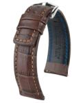 Hirsch Curea Hirsch Grand Duke - maro - 18 mm - L - Standardní délka (doporučujeme) - 16 mm - Argint + 5 ani garanție și cadou GRATUIT