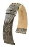 Hirsch Curea Hirsch Prestige Crocodile - gri - 20 mm - L - Standardní délka (doporučujeme) - 16 mm - Aur roz + 5 ani garanție și cadou GRATUIT (P103072)