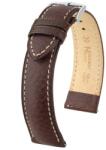 Hirsch Curea Hirsch Boston (NO NQ) - maro - 22 mm - L - Standardní délka (doporučujeme) - 20 mm - Argint + 5 ani garanție și cadou GRATUIT (P77259)