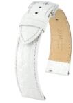 Hirsch Curea Hirsch Crocograin - alb - 18 mm - L - Standardní délka (doporučujeme) - 16 mm - Argint + 5 ani garanție și cadou GRATUIT (P39567)