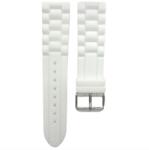 Hirsch Curea Hirsch Jelly (NO QR) - albă - 22 mm - L - Standardní délka (doporučujeme) - 20 mm - Argint + 5 ani garanție și cadou GRATUIT (P42626)