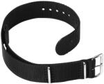 Laco NATO curea de nylon negru - 18 mm + 5 ani garanție și cadou GRATUIT (P128644)