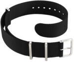 Laco NATO curea de nylon negru - 22 mm + 5 ani garanție și cadou GRATUIT