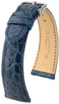 Hirsch Curea Hirsch Regent - albastru, mat - 20 mm - M - Střední délka - 16 mm - De aur + 5 ani garanție și cadou GRATUIT (P80127)
