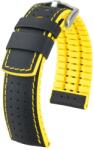 Hirsch Curea Hirsch Robby - galben - 24 mm - L - Standardní délka (doporučujeme) - 22 mm - Argint + 5 ani garanție și cadou GRATUIT (P74380)