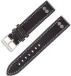 Laco Curea Laco Pilot - neagră - 22 mm - XL - Prodloužená délka + 5 ani garanție și cadou GRATUIT