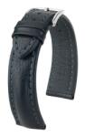 Hirsch Curea Hirsch Lucca - negru - 20 mm - L - Standardní délka (doporučujeme) - 18 mm - Argint + 5 ani garanție și cadou GRATUIT (P76861)