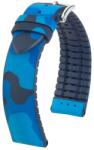 Hirsch Curea Hirsch John - albastră - 20 mm - L - Standardní délka (doporučujeme) - 18 mm - Negru + 5 ani garanție și cadou GRATUIT (P76969)