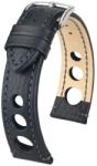 Hirsch Rally curea - negru - 22 mm - L - Standardní délka (doporučujeme) - 20 mm - Argint + 5 ani garanție și cadou GRATUIT (P39777)