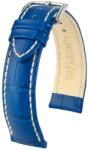 Hirsch Curea Hirsch Modena - albastru regal - 20 mm - L - Standardní délka (doporučujeme) - 18 mm - Argint + 5 ani garanție și cadou GRATUIT (P78863)