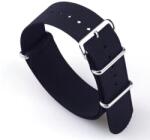 Helveti Curea NATO neagră 20 mm - 20 mm + 5 ani garanție și cadou GRATUIT