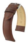 Hirsch Curea Hirsch Merino - maro auriu, mat - 20 mm - L - Standardní délka (doporučujeme) - 18 mm - Argint + 5 ani garanție și cadou GRATUIT (P40413)