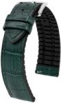 Hirsch Curea Hirsch Paul - verde închis - 22 mm - L - Standardní délka (doporučujeme) - 20 mm - Argint + 5 ani garanție și cadou GRATUIT (P86491)