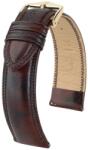 Hirsch Curea Hirsch Ascot - maro, lucioasă - 20 mm - L - Standardní délka (doporučujeme) - 18 mm - De aur + 5 ani garanție și cadou GRATUIT (P40418)