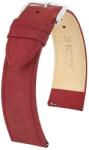 Hirsch Curea Hirsch Osiris Nubuk - burgundy - 18 mm - M - Střední délka - 16 mm - Argint + 5 ani garanție și cadou GRATUIT (P82557)