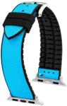 Hirsch Řemínek Hirsch Arne pro Apple Watch - tyrkysový - 22 mm - L - Standardní délka (doporučujeme) - 20 mm - Argint + 5 ani garanție și cadou GRATUIT (P129720)