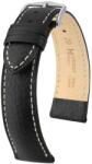 Hirsch Curea Hirsch Boston (NO NQ) - negru - 20 mm - L - Standardní délka (doporučujeme) - 18 mm - Argint + 5 ani garanție și cadou GRATUIT (P77267)