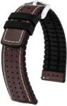 Hirsch Curea Hirsch Tiger - maro - 22 mm - L - Standardní délka (doporučujeme) - 20 mm - Argint + 5 ani garanție și cadou GRATUIT (P133494)