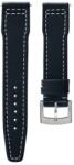 Biatec Curea din piele Biatec Marine | Albastru - 20 mm - Argint + 5 ani garanție și cadou GRATUIT