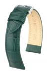 Hirsch Curea Hirsch Duke - verde închis - 18 mm - L - Standardní délka (doporučujeme) - 16 mm - Argint + 5 ani garanție și cadou GRATUIT (P74437)
