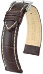 Hirsch Curea Hirsch Modena - maro - 20 mm - L - Standardní délka (doporučujeme) - 18 mm - Argint + 5 ani garanție și cadou GRATUIT (P78873)