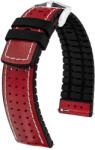 Hirsch Curea Hirsch Tiger - roșie - 20 mm - L - Standardní délka (doporučujeme) - 18 mm - Argint + 5 ani garanție și cadou GRATUIT (P133490)