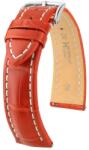 Hirsch Curea Hirsch Capitano - roșie - 21 mm - L - Standardní délka (doporučujeme) - 18 mm - De aur + 5 ani garanție și cadou GRATUIT (P86476)