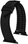 Hirsch Curea Hirsch Arne pentru Apple Watch - negru - 20 mm - L - Standardní délka (doporučujeme) - 18 mm - Negru + 5 ani garanție și cadou GRATUIT (P106739)