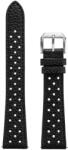 Nivada Grenchen Curea Racing din piele neagră Nivada Grenchen - 18 mm