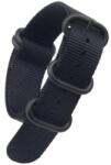Helveti Curea NATO ZULU negru 20 mm (2) - 20 mm + 5 ani garanție și cadou GRATUIT