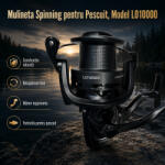 FOXMAG24 Mulineta Spinning pentru Pescuit, Model LO10000 (FOX386280)