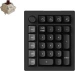 Keychron V0 Ultra 8K vezeték nélküli numerikus billentyűzet, Brown mechanikus kapcsolók, BT, fekete (V0U-D3) (V0U-D3)