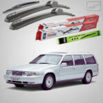 TeamCar Ștergătoare Volvo 960 S90 V90 1990-1998 | Set Față și Spate Flat - TeamCar® (TC-VOLVO960S90V90530530350F)