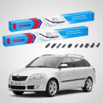TeamCar Ștergătoare Skoda Fabia II Combi 5J5 2007-2013 | Set Față Flat - TeamCar® (TC-FABI3IICOMBI5J5530530FU)