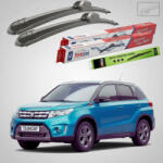 TeamCar Ștergătoare Suzuki Vitara LY 2015-2018 | Set Față și Spate Flat - TeamCar® (TC-SUZVTLY1518600400250F)