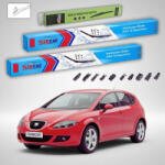 TeamCar Ștergătoare Seat Leon 1P1 2005-2009 | Set Față și Spate Flat - TeamCar® (TC-LEON1P1PT650650280FU)