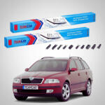TeamCar Ștergătoare Skoda Octavia II Combi 1Z5 02-10.2004 | Set Față Flat - TeamCar® (TC-OCTAVIA-II-COMBI-1Z5-SP22-600-480-FU)