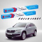 TeamCar Ștergătoare Skoda Kodiaq I NS6/NS7 2016-prezent | Set Față Flat - TeamCar® (TC-KODIAQ-I-NS6-600-525-FU)