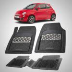 TeamCar Covorase Fiat 500 Hatchback Compatibile 2007-2015 | Silver (FIATxw3y002)